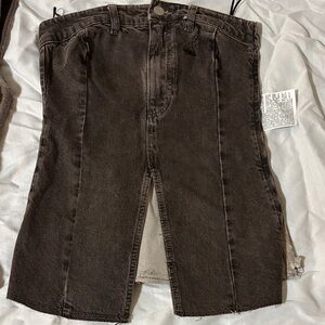 Zara Brown Denim Skirt